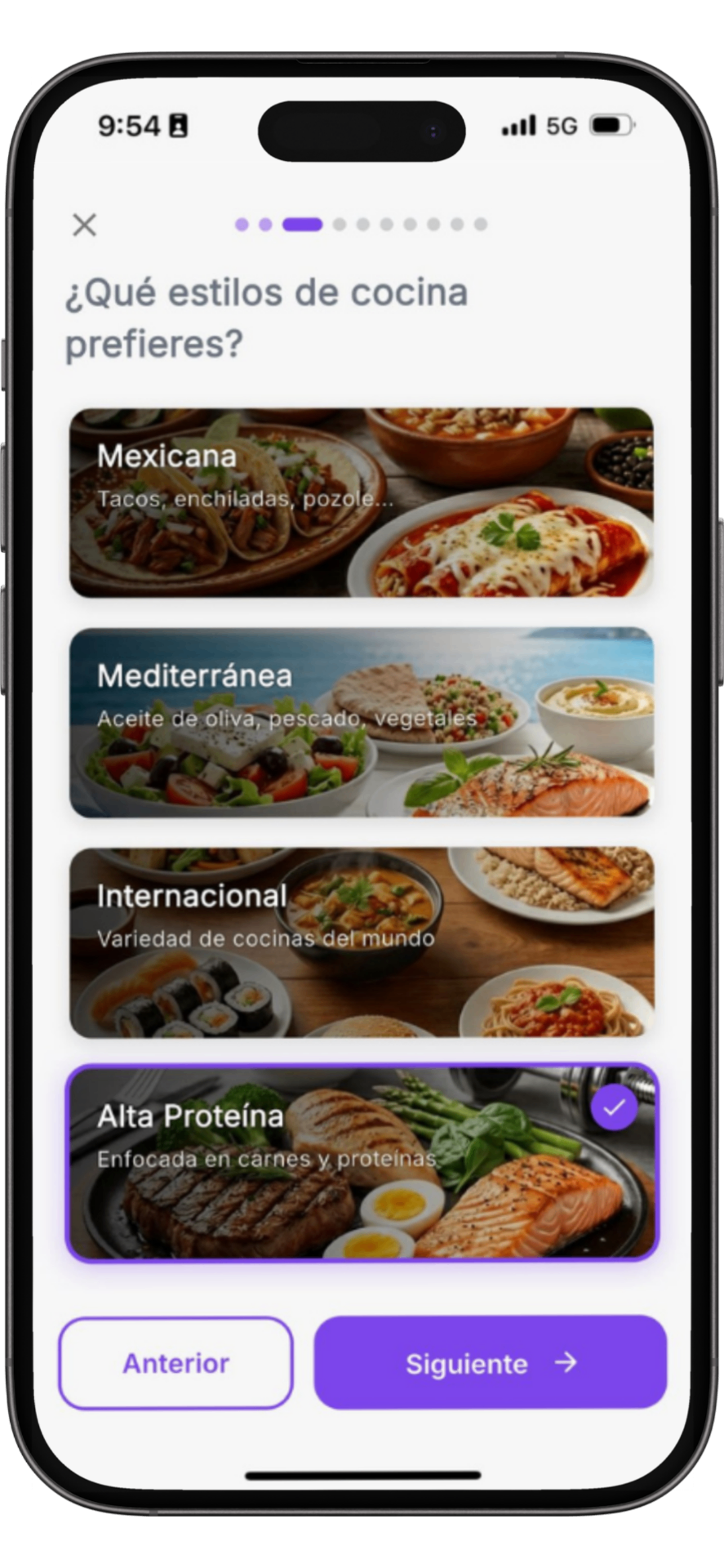 Plan de alimentación personalizado