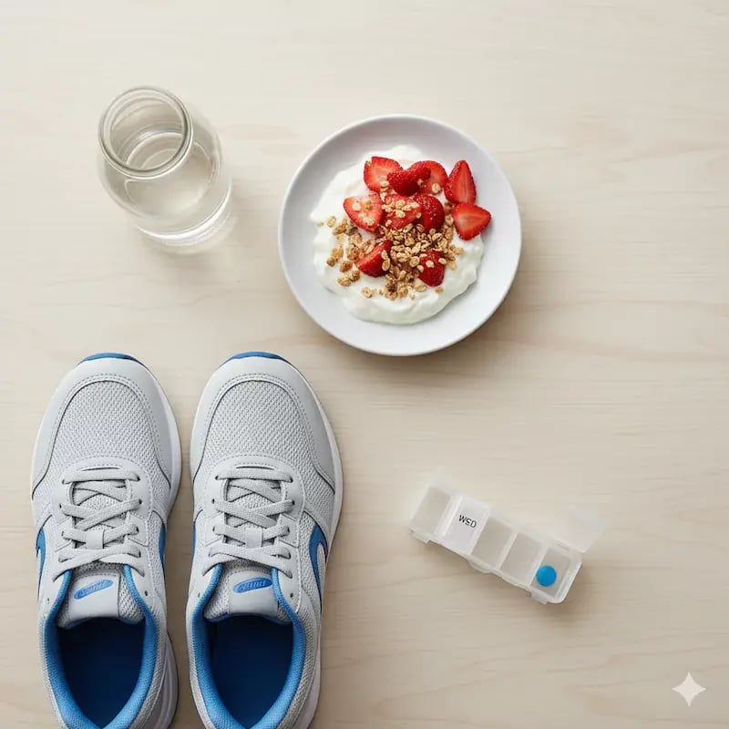 Buena alimentación y complementos del tratamiento