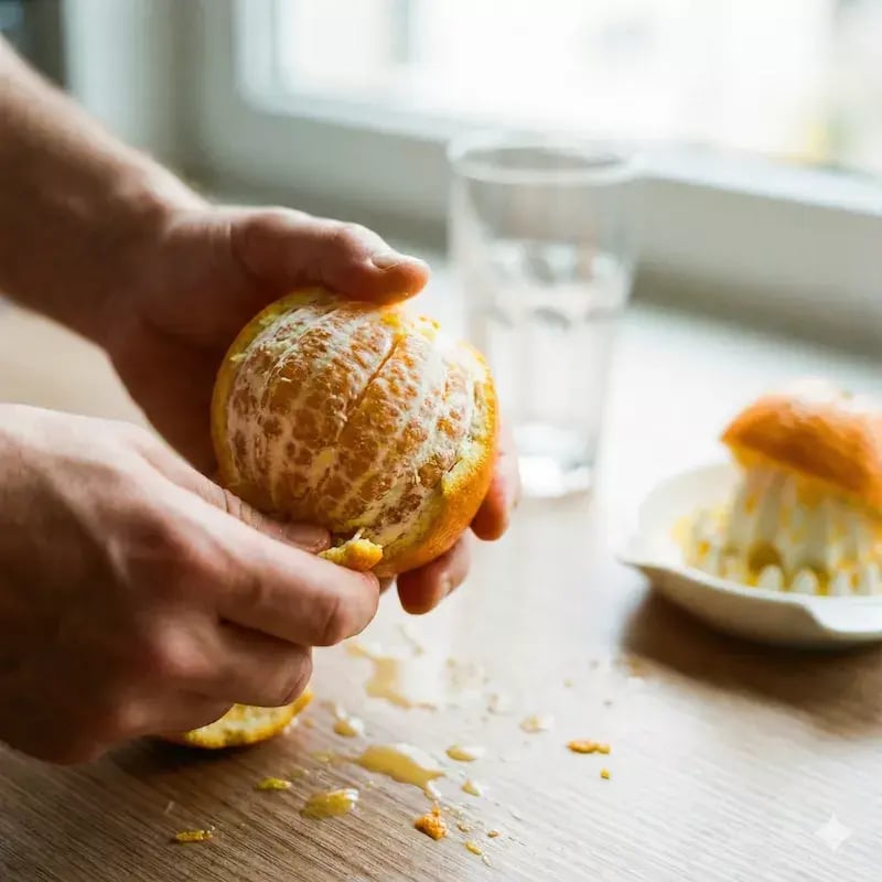 La naranja natural es una buena idea