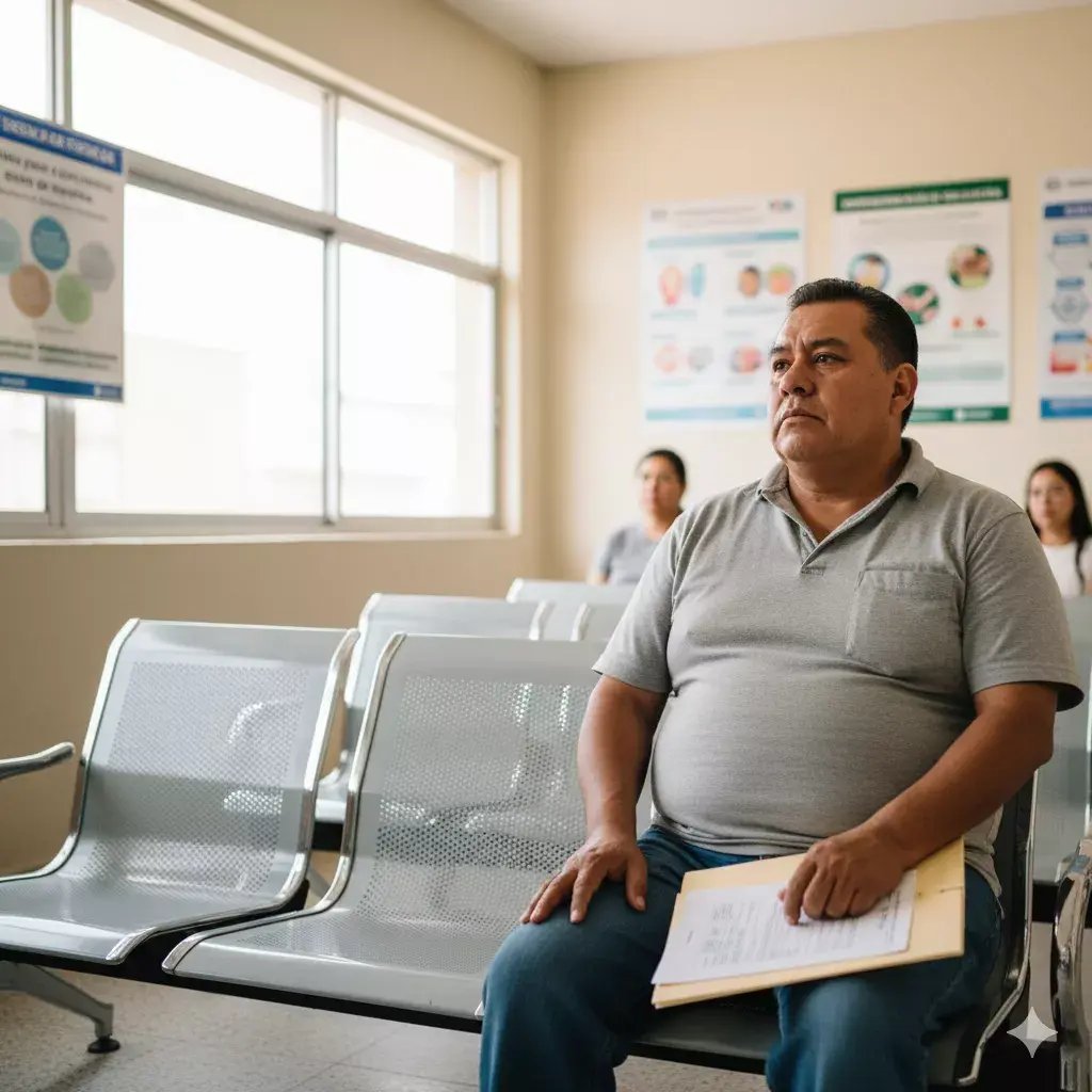 Sala de espera de un paciente mexicano