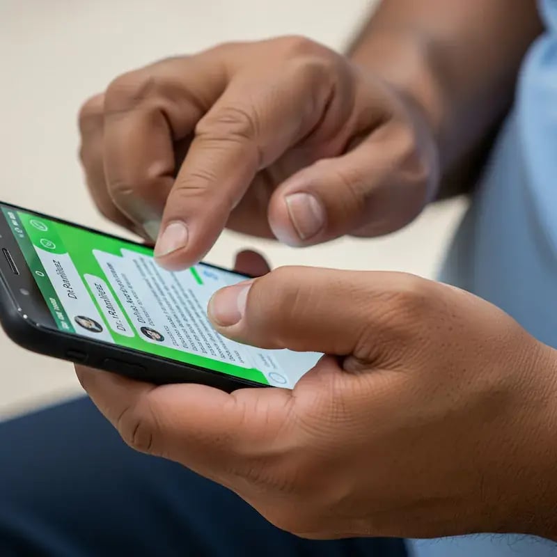 Uso del WhatsApp para comunicación