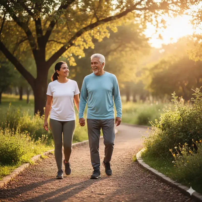 adulto mayor mexicano realizando una actividad física moderada