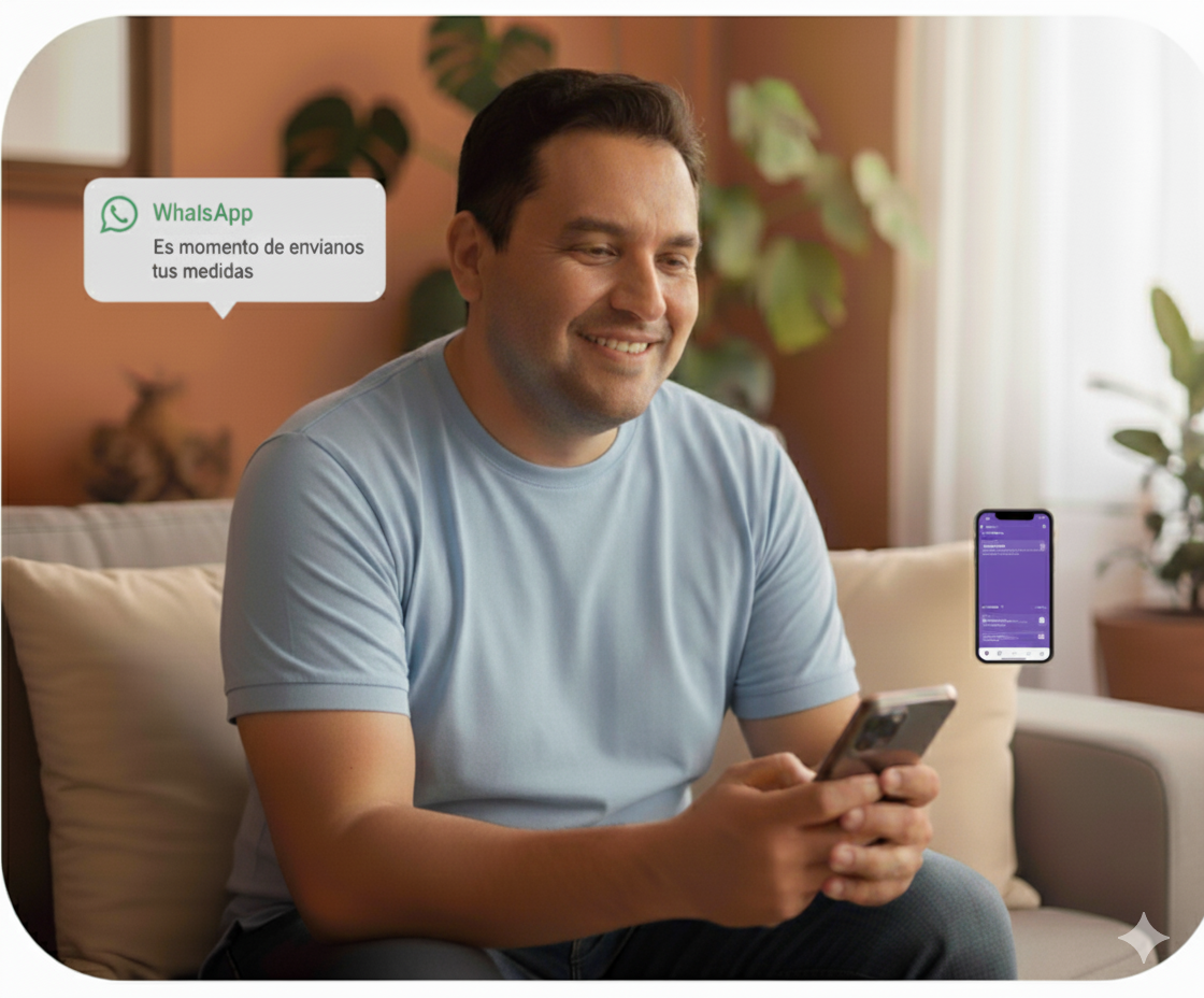 Paciente mexicano en consulta virtual con Clivi