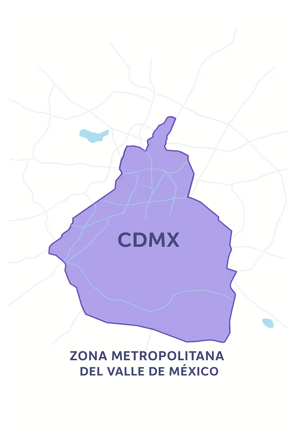 Mapa de cobertura de Clivi en la Ciudad de México y el área metropolitana