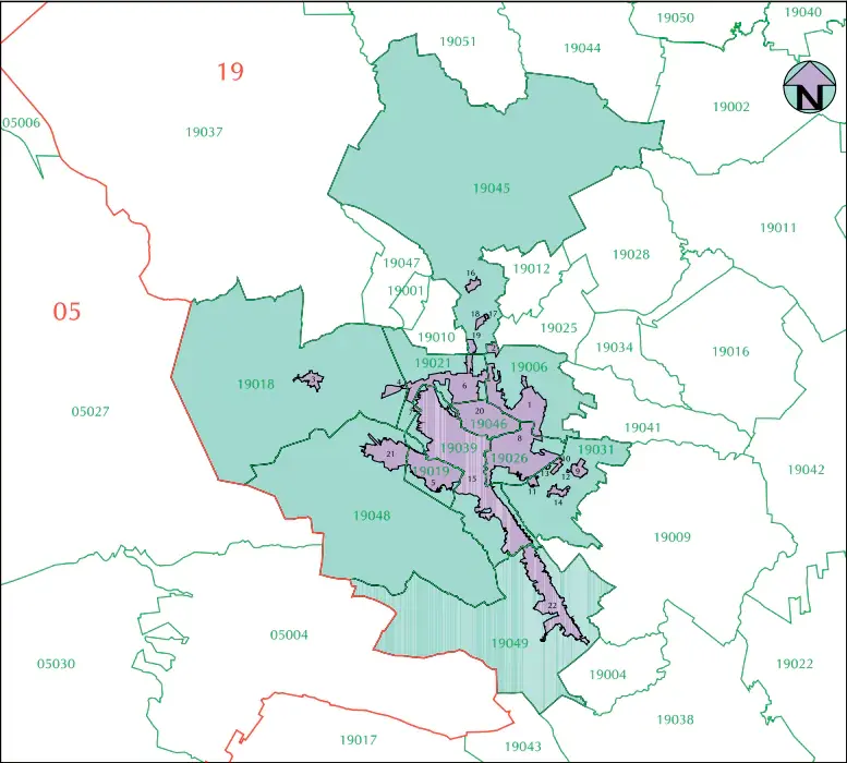 Mapa de cobertura en Saltillo, Coahuila